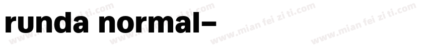 runda normal字体转换